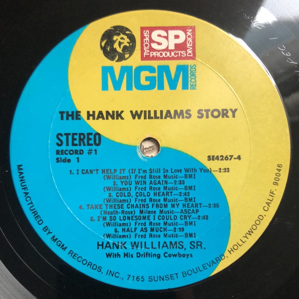 Hank Williams The Hank Wiliams Story Double Vinyl Lp Set